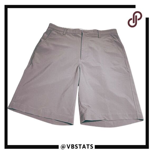 FJ FootJoy Men's Classic Chino Shorts Gray Size 33 - Picture 1 of 7